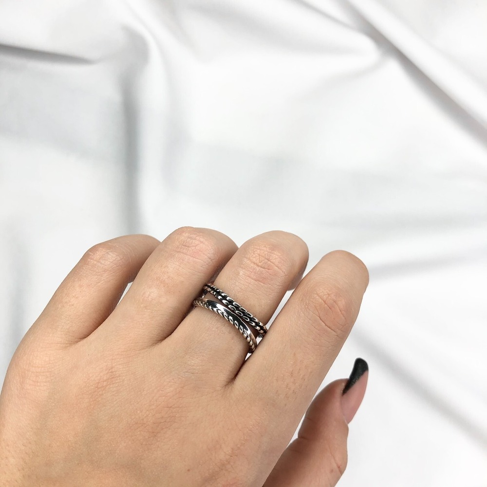 Stackable Rings, 925 Sterling Silver Rings, Statement Rings, Rings for Women's, - Picture 7 of 12